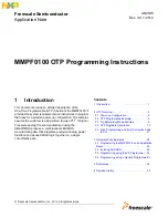 NXP Semiconductors MMPF0100 Programming Instructions Manual preview