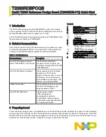 Preview for 1 page of NXP Semiconductors QorIQ T2080 Quick Start Manual