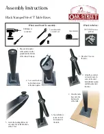 Preview for 1 page of OAK STREET 0621 Assembly Instructions