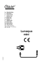 Oase Lunaqua Mini LED Operating Instructions Manual preview