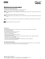 Preview for 3 page of Oase Vitronic 9 Operating Instructions Manual