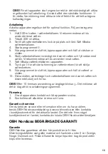 Preview for 15 page of OBH Nordica 3045380022232 Instructions For Use Manual