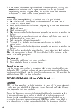 Preview for 42 page of OBH Nordica 3045380022232 Instructions For Use Manual