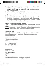 Preview for 38 page of OBH Nordica 7117 Instructions For Use Manual