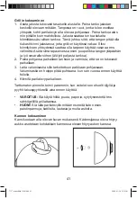 Preview for 41 page of OBH Nordica 7117 Instructions For Use Manual