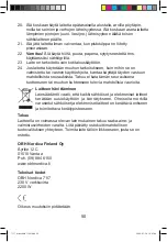 Preview for 50 page of OBH Nordica 7117 Instructions For Use Manual