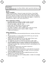 Preview for 16 page of OBH Nordica CHILLI 6943 Instructions Of Use