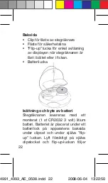 Preview for 22 page of OBH Nordica Digital Pedometer De Luxe Instructions Of Use