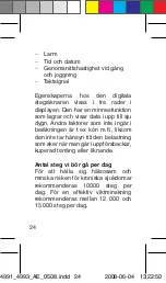 Preview for 24 page of OBH Nordica Digital Pedometer De Luxe Instructions Of Use