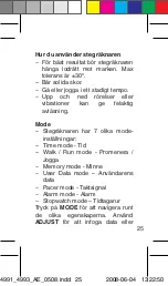 Preview for 25 page of OBH Nordica Digital Pedometer De Luxe Instructions Of Use