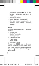 Preview for 78 page of OBH Nordica Digital Pedometer De Luxe Instructions Of Use