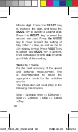 Preview for 80 page of OBH Nordica Digital Pedometer De Luxe Instructions Of Use