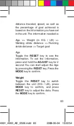 Preview for 83 page of OBH Nordica Digital Pedometer De Luxe Instructions Of Use