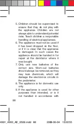 Preview for 88 page of OBH Nordica Digital Pedometer De Luxe Instructions Of Use