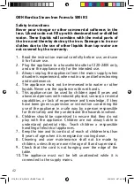 Preview for 42 page of OBH Nordica Formula 500i RS Instruction Manual