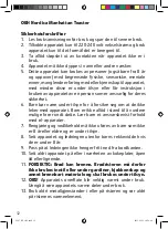 Preview for 12 page of OBH Nordica Manhattan Steel 2 Instructions Of Use