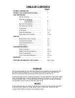 Preview for 2 page of Ocean Aire 2OACH SERIES Engineering, Installation And Service Manual