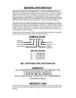 Preview for 3 page of Ocean Aire 2OACH SERIES Engineering, Installation And Service Manual