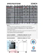 Preview for 4 page of Ocean Aire 2OACH SERIES Engineering, Installation And Service Manual