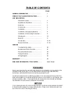 Preview for 2 page of Ocean Aire CAC series Engineering, Installation And Service Manual