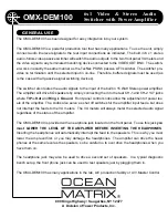 Preview for 3 page of Ocean Matrix OMX-DEM100 Instruction Manual