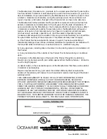 Preview for 32 page of OCEANAIRE OWC series Engineering, Installation And Service Manual