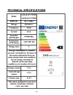 Preview for 29 page of Oceanic OCEACUF175FSW Instruction Booklet