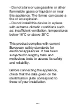 Preview for 38 page of Oceanic OCEAF2D206W1 Instruction Booklet