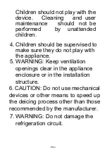 Preview for 42 page of Oceanic OCEAFC207W Instruction Booklet