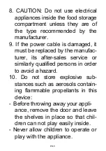 Preview for 43 page of Oceanic OCEAFC207W Instruction Booklet