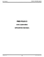 Preview for 40 page of Oceanic PRO PLUS 3 Operating Manual