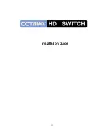 Preview for 1 page of Octava Smart Scan Installation Manual