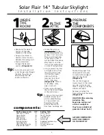 Preview for 3 page of ODL Solar Flair Series Installation Instructions Manual