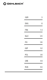 Preview for 2 page of Oehlbach XXL MasterClock User'S Manual & Warranty Information