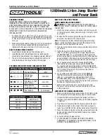 Preview for 4 page of OEM Tools 24475 Operating Instructions Manual