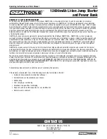 Preview for 8 page of OEM Tools 24475 Operating Instructions Manual