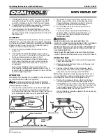 Preview for 4 page of OEM Tools 24820 Operating Instructions And Parts Manual