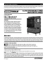 Preview for 1 page of Oemtools 23974 Operating Instructions And Parts Manual