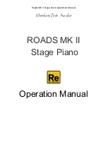 Preview for 1 page of Oenkenstein Audio ROADS MK II Operation Manual