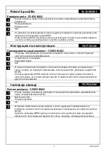 Preview for 4 page of OEZ CS-BD-B422 Instructions For Use Manual