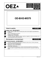 Preview for 3 page of OEZ OD-BHD-MS75 Instructions For Use