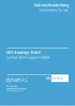 Ofa Bamberg Dynamics Lumbar Spine Support Stable Instructions For Use Manual preview