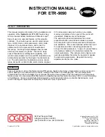 Preview for 2 page of Ogden ETR-9090 Instruction Manual