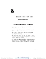 Preview for 3 page of OHAUS ES50R Instruction Manual