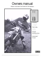 Ohlins FG 012 GasGas Owner'S Manual preview