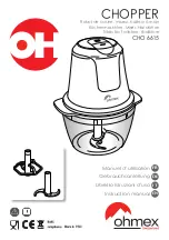 ohmex CHO 6615 Instruction Manual preview