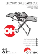 Preview for 1 page of ohmex GRILL 3660 Instruction Manual