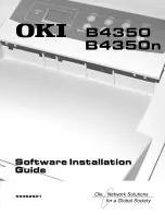 Oki B 4350N Software Installation Manual preview