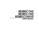 Oki MSM85C154HVS User Manual preview