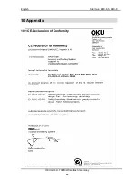 Preview for 22 page of OKU EPK-6 Operating Instructions Manual